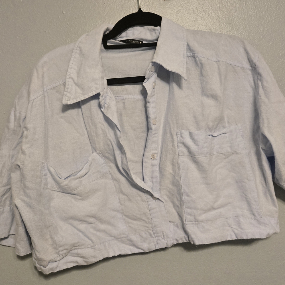 Zara Cropped Shirt